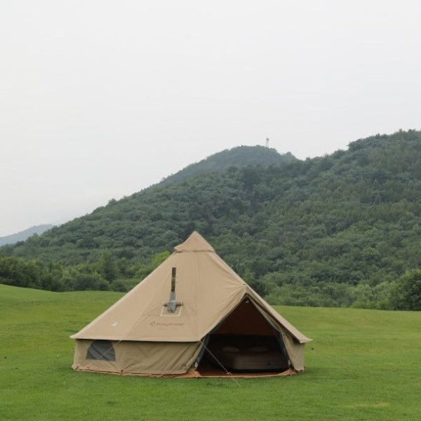 KingCamp 4-Season Khan Canvas Bell Tent-13ft/16.4ft