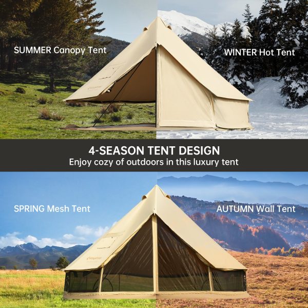 KingCamp KHAN C 400/500 4-Season Bell Tent