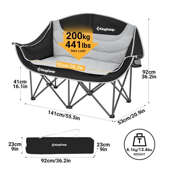 KingCamp CANNA C20 Loveseat Double Seat Chair